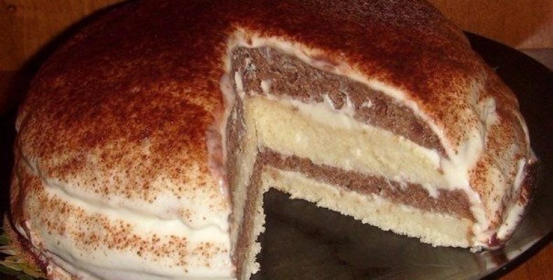 Кефирный торт Очень простой в приготовлении и в