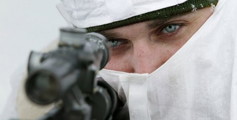 Снайперы российской военной базы в Абхазии учатся меткой