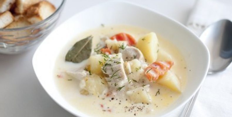 Сырный суп (с плавленным сырком) с курицей Ингредиенты: