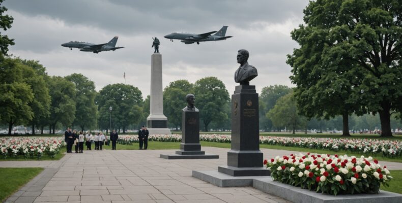 В Горно-Алтайске почтили память героев и открыли выставочный самолет в Парке Победы